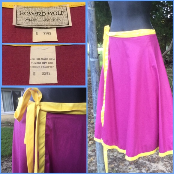 Vtg. Wrap Skirt - Picture 2 of 3